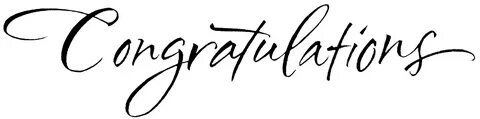 Congratulations more