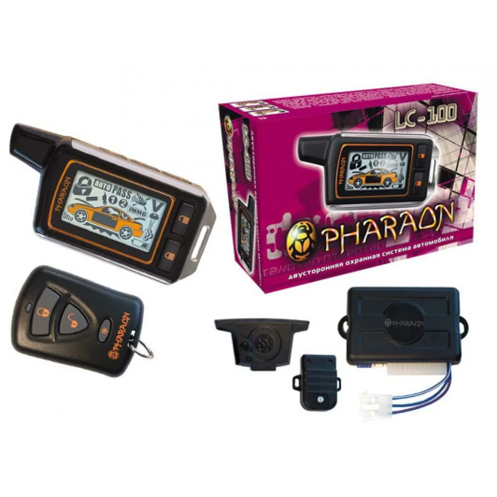 Pharaon 100. Сигнализация фараон lc-100. брелок для сигнализации фараон lc 100. автосигнализация фараон лс 100. pharaon lc-100 комплектация.