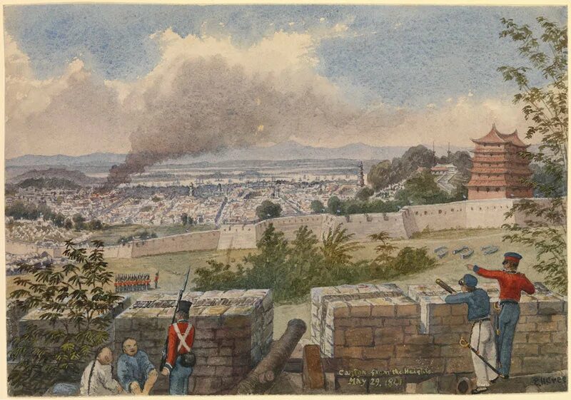 Китай 1860. Разграбление летнего императорского дворца в пекине. Кашгар 19 век. Торговая фактория. Тайпинское восстание в китае 1850-1864.