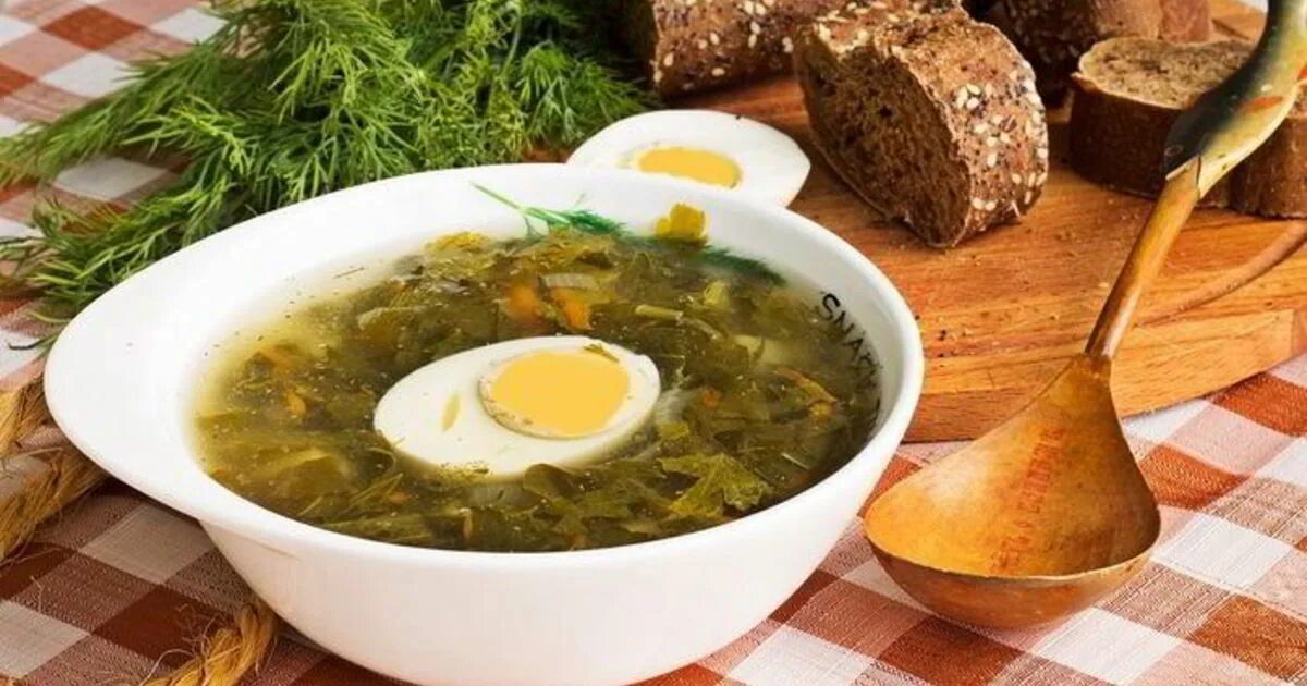 Суп из крапивы картофелем