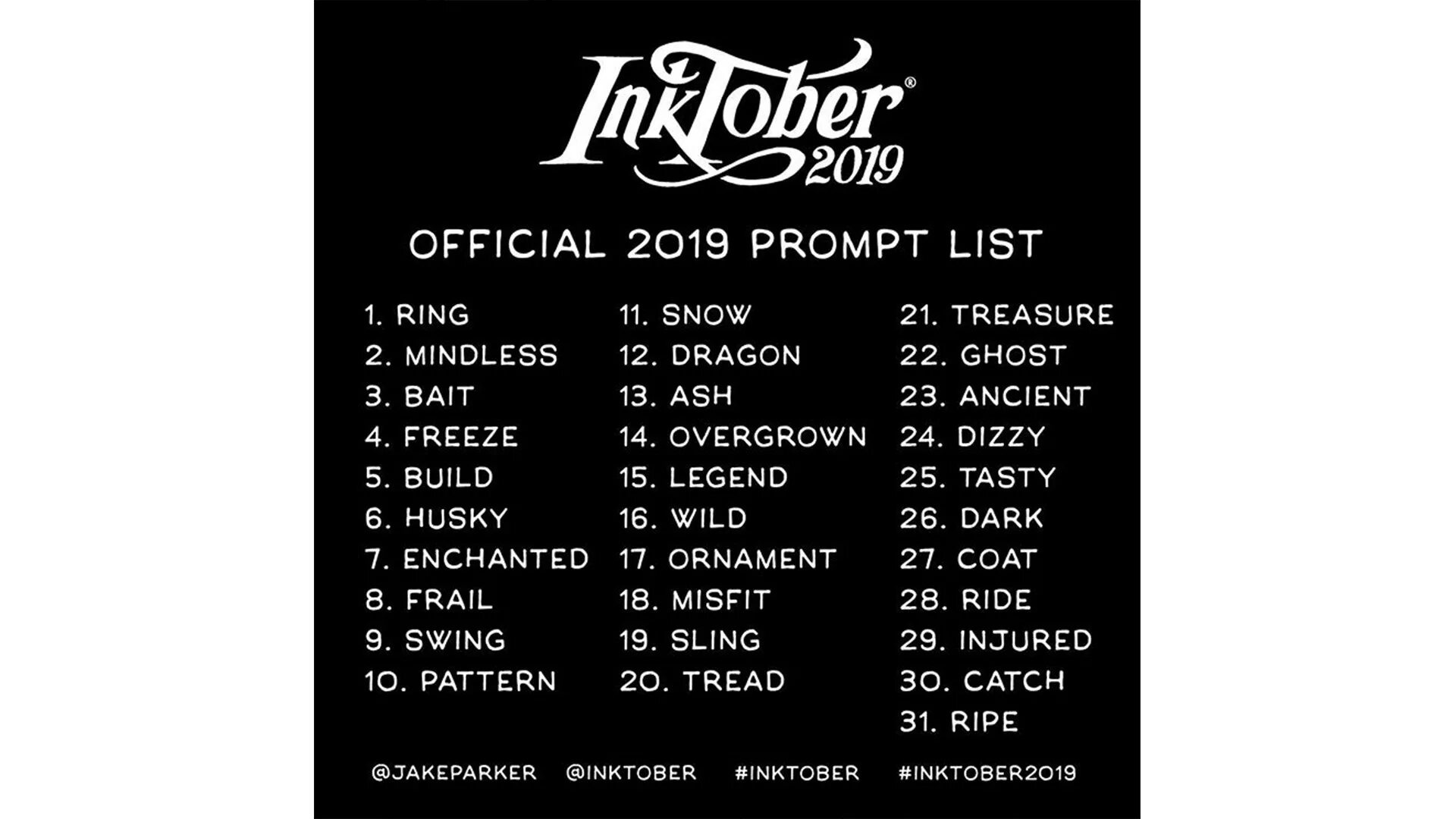 Челлендж 2019. Инктобер челлендж. inktober 2018. инктобер отп. инктобр список.