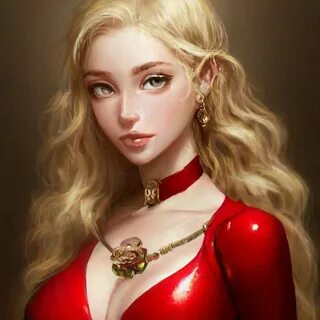 Adult playful succubus charismatic glowing innocence girl with long blonde ...