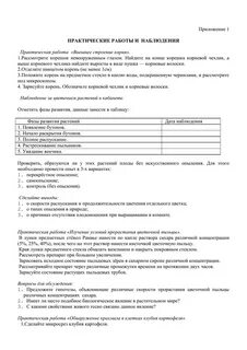 Практическая работа наблюдение окружающий мир