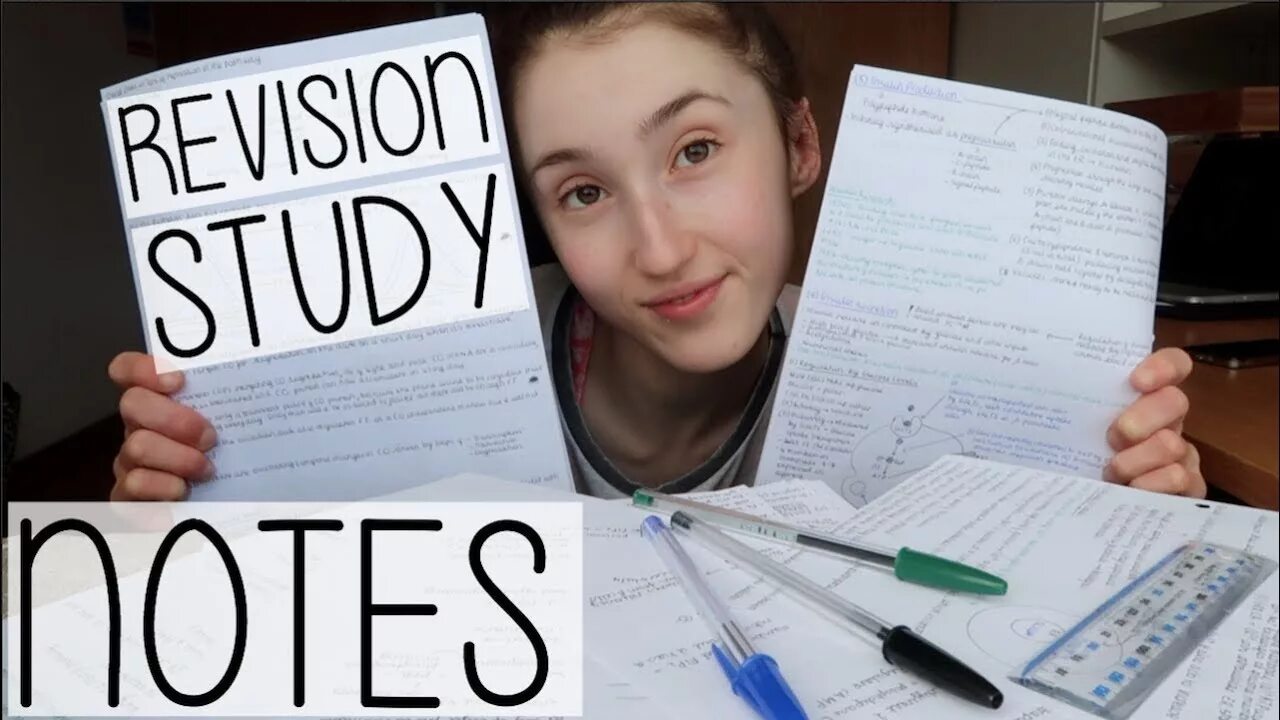 To make note. Revision notes. to revise.