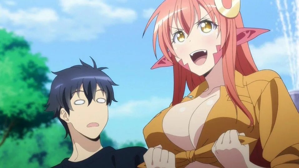 Повседневная жизнь с девушкой монстром monster. Monster musume miia.