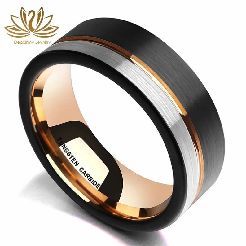 Черное кольцо фото. Tungsten Carbide кольцо из золота. Кольца Tungsten карбид вольфрама черное с золотом. Кольцо 8мм Svarov. Gucci Tungsten кольцо.