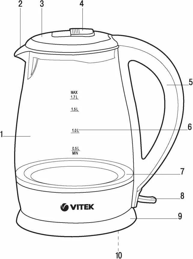 Включи чайник через 10. Чайник Vitek VT-7081. Чайник Vitek VT-1158 SR принципиальная схема. Кнопка включения электрочайника внутри. Кнопка включения электрочайника чего состоит.