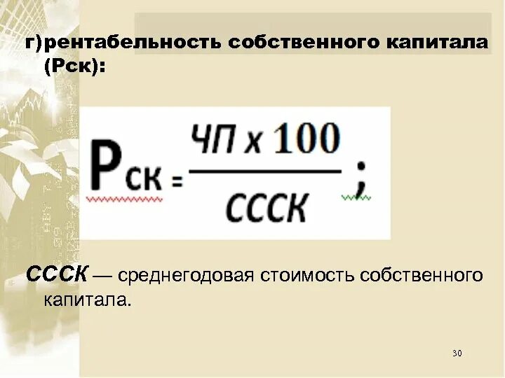 Среднегодовой собственный капитал