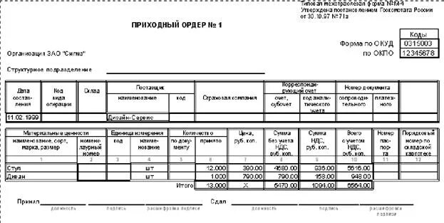 Типовая форма м 4. Типовая форма м 4