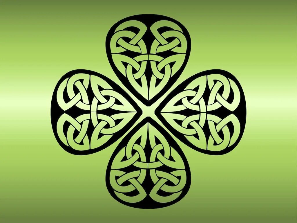Четырехлистник значение. Кельтский Клевер четырехлистный символ. Четырёхлистный Клевер символ кельты. Четырехлистный Клевер (Шемрок). Клевер Кельтский талисман.