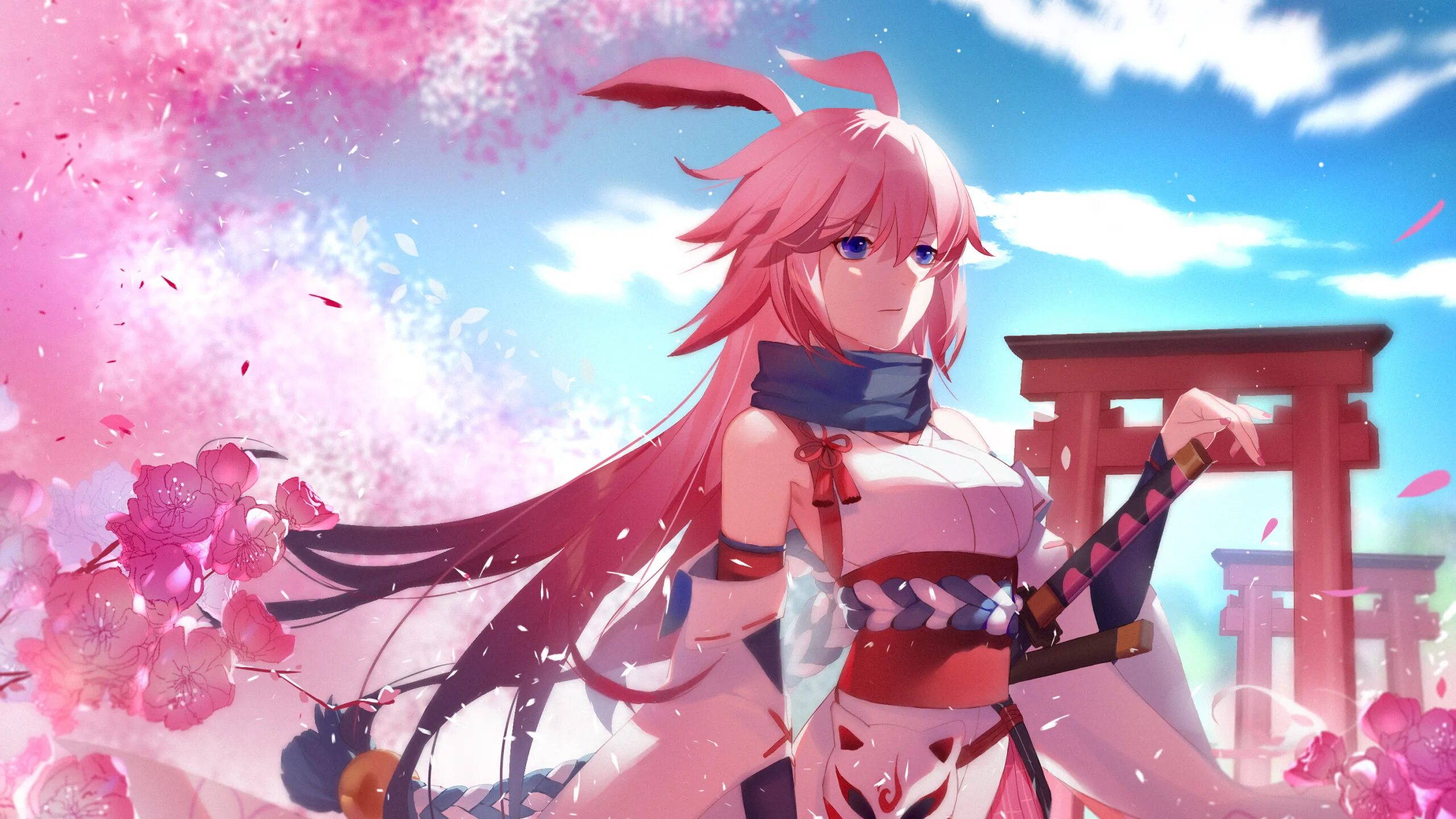 Honkai animation. Yae sakura honkai. катана yae sakura. яэ сакура хонкай импакт. аниме honkai impact.