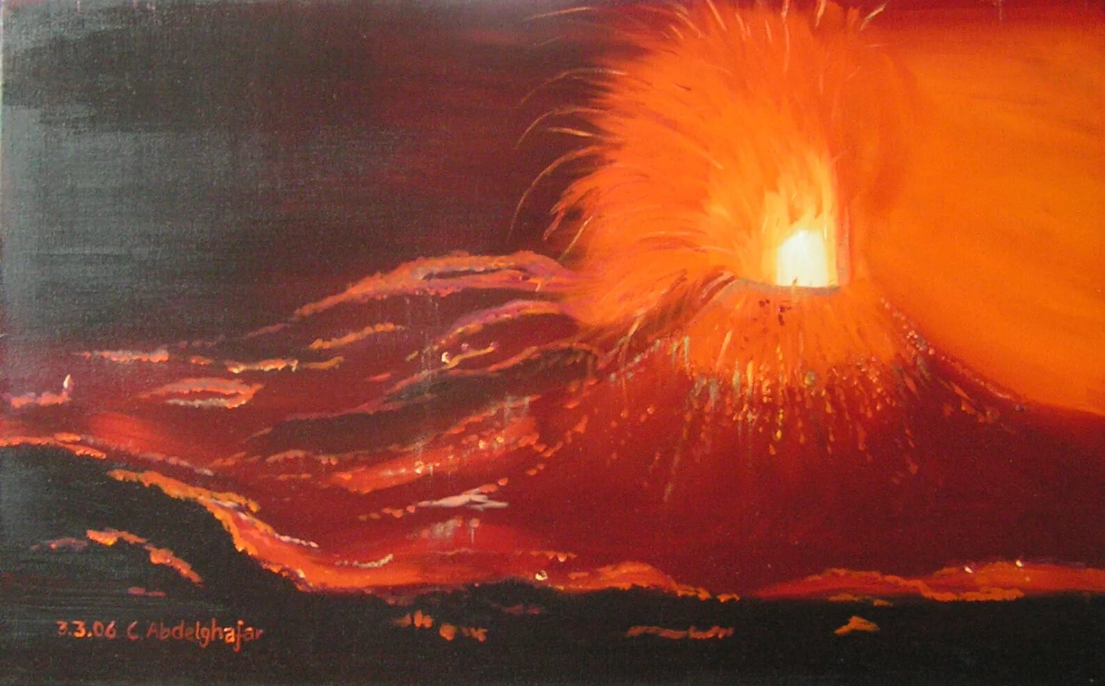 Вулкан дао фото. Масло вулкан. Вулканы на картинах великих художников. Извержение вулканов в живописи художников. Живопись пейзажи вулканов.