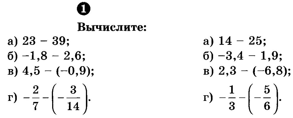 Урок математики в 6 классе на тему: "Действия с положительными и отрицательными 