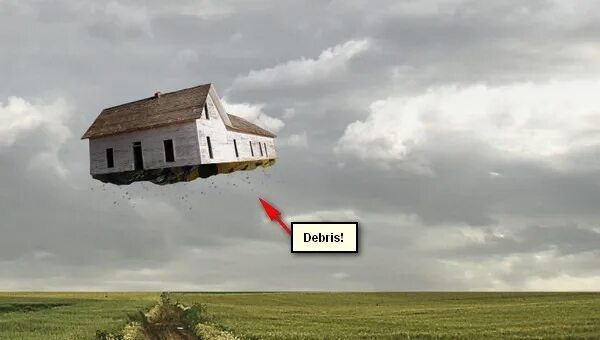 летящий дом. улетающий домик. летящий дом. дом взлетел. летящий дом.