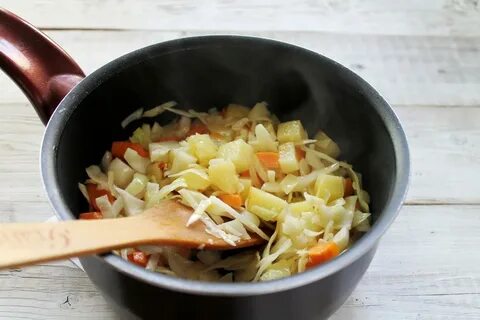 Приготовление рагу с капустой