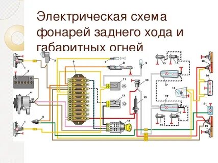 Схема электропроводки 2101