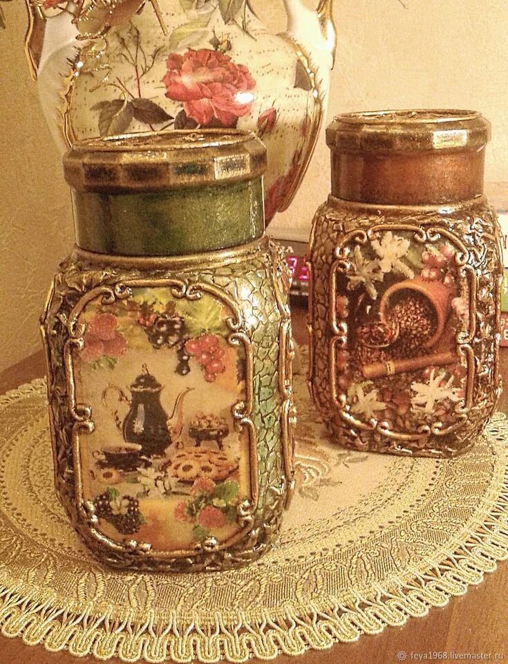Декупаж стеклянной банки. Декупаж банок стеклянных. декупаж кофейных баночек. декор баночек для специй. декупаж стеклянных банок для кухни.