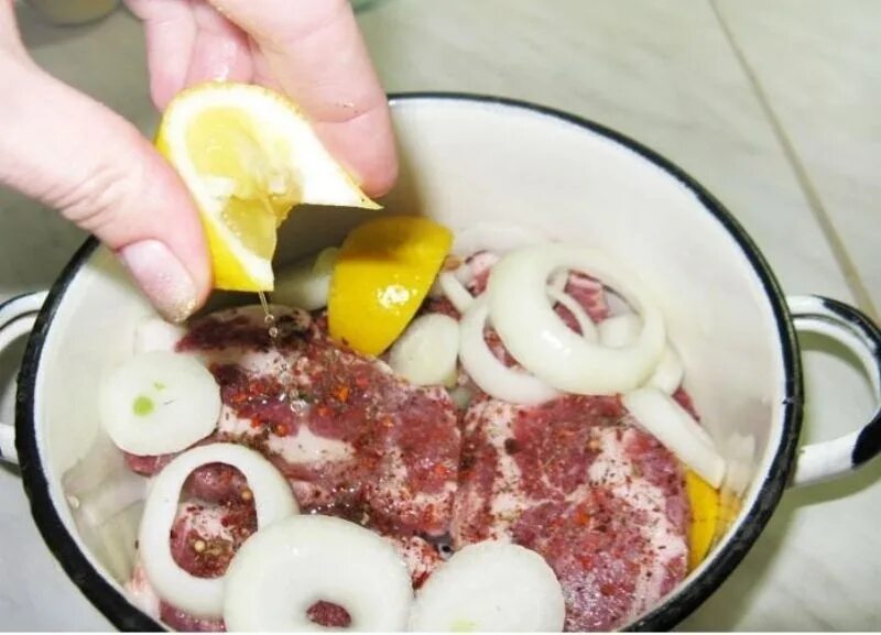Шашлык рецепт маринада с лимоном
