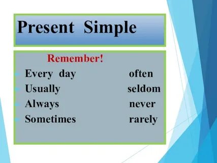 Present simple 3 grade