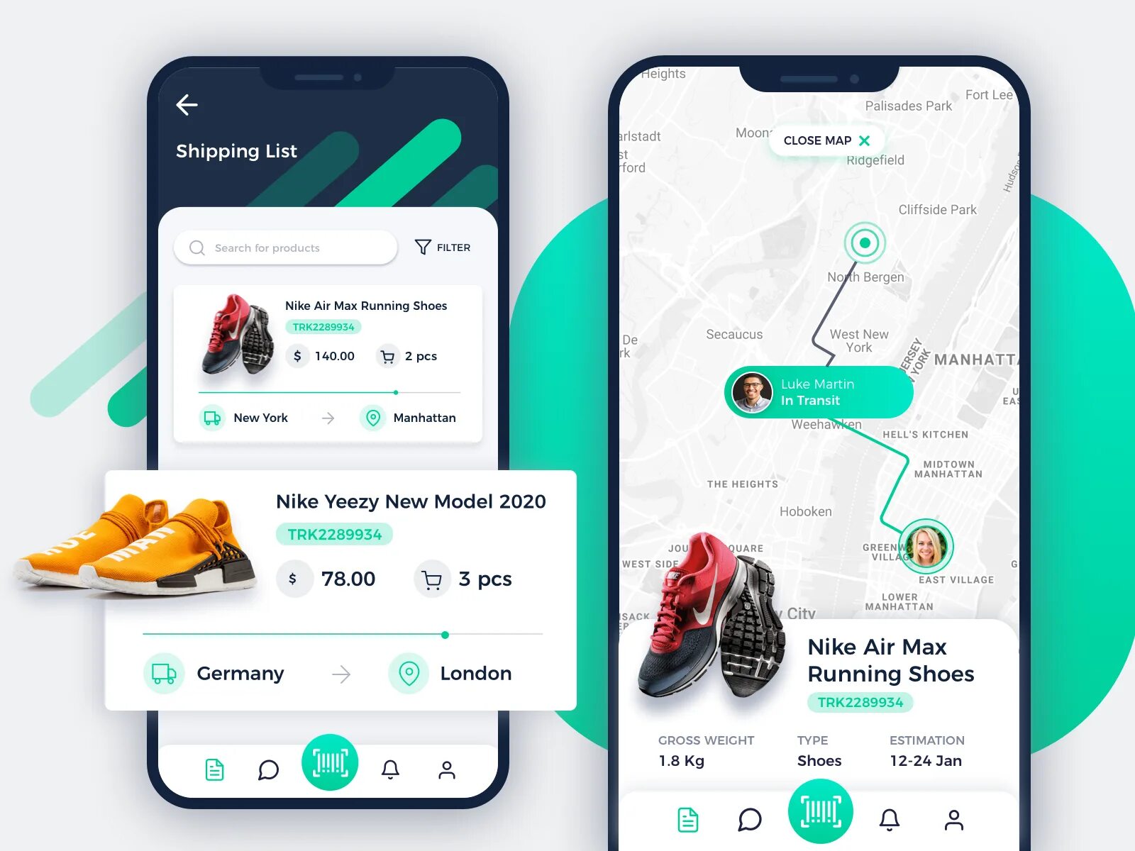 Tracking app store. Interface application tracking. дизайн трекинг прогресса.