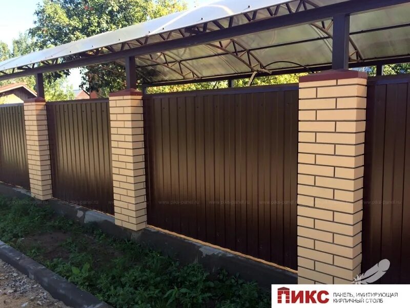 панели пикс имитация кирпичного столба. пикс панели для забора. пластиковые кирпичные столбы для забора. фальш столбы для забора. пикс-панели для столбов.