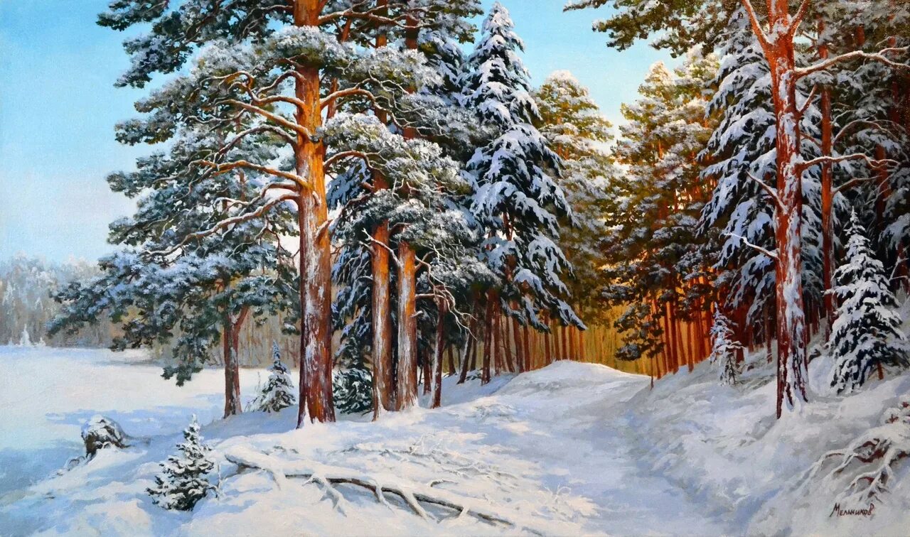 Картины художников ели
