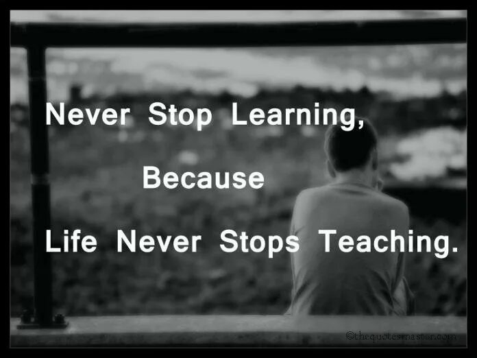 Never live up. Never stop Learning because Life never stops teaching. Life never stops teaching. Never stop Learning. Never stop Learning because Life never stops teaching перевод на русский.