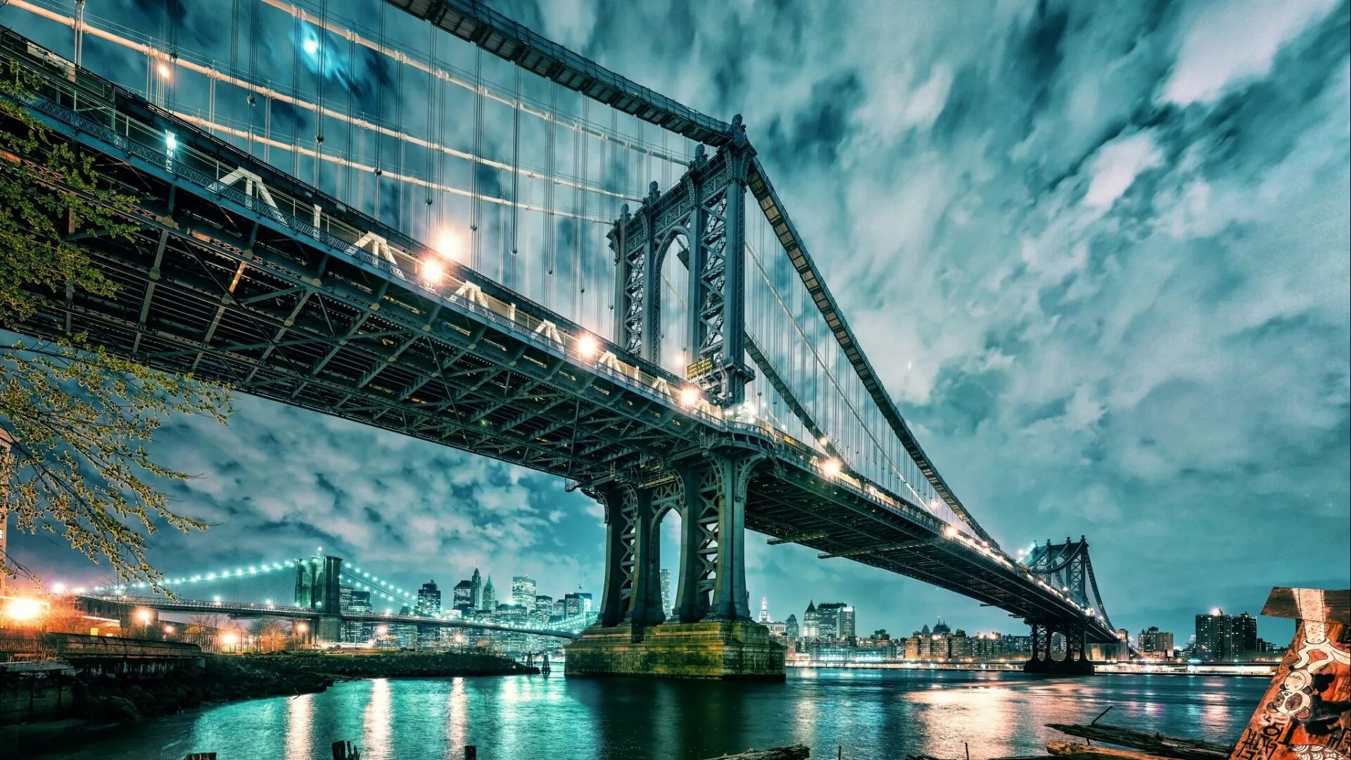 Лучшие 1080. Манхэттенский мост в Нью-Йорке. Бруклинский мост Нью-Йорк. Бруклинский мост Манхэттен. Нью-Йорк обои Бруклинский мост.