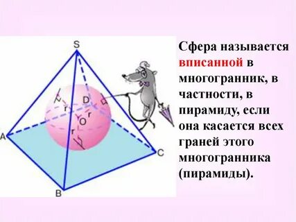 Сфера вписанная в пирамиду