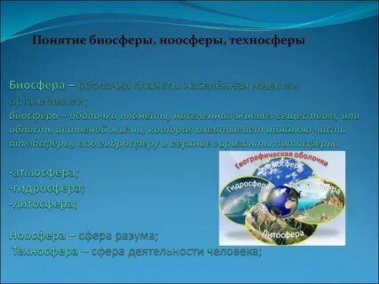 Биосфера и ноосфера
