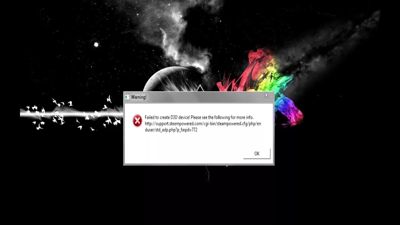 Ошибка failed 3. Failed to create d3d device cs go. ошибка 3d. ошибка при запуске кс го. как исправить ошибку d3d.