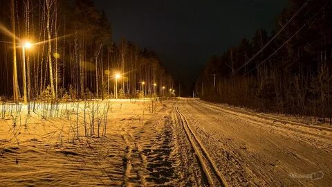 Освещение лыжной трассы