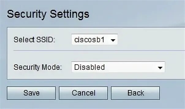 Disable security