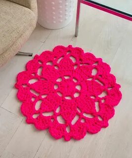 Коврик из тряпок крючком