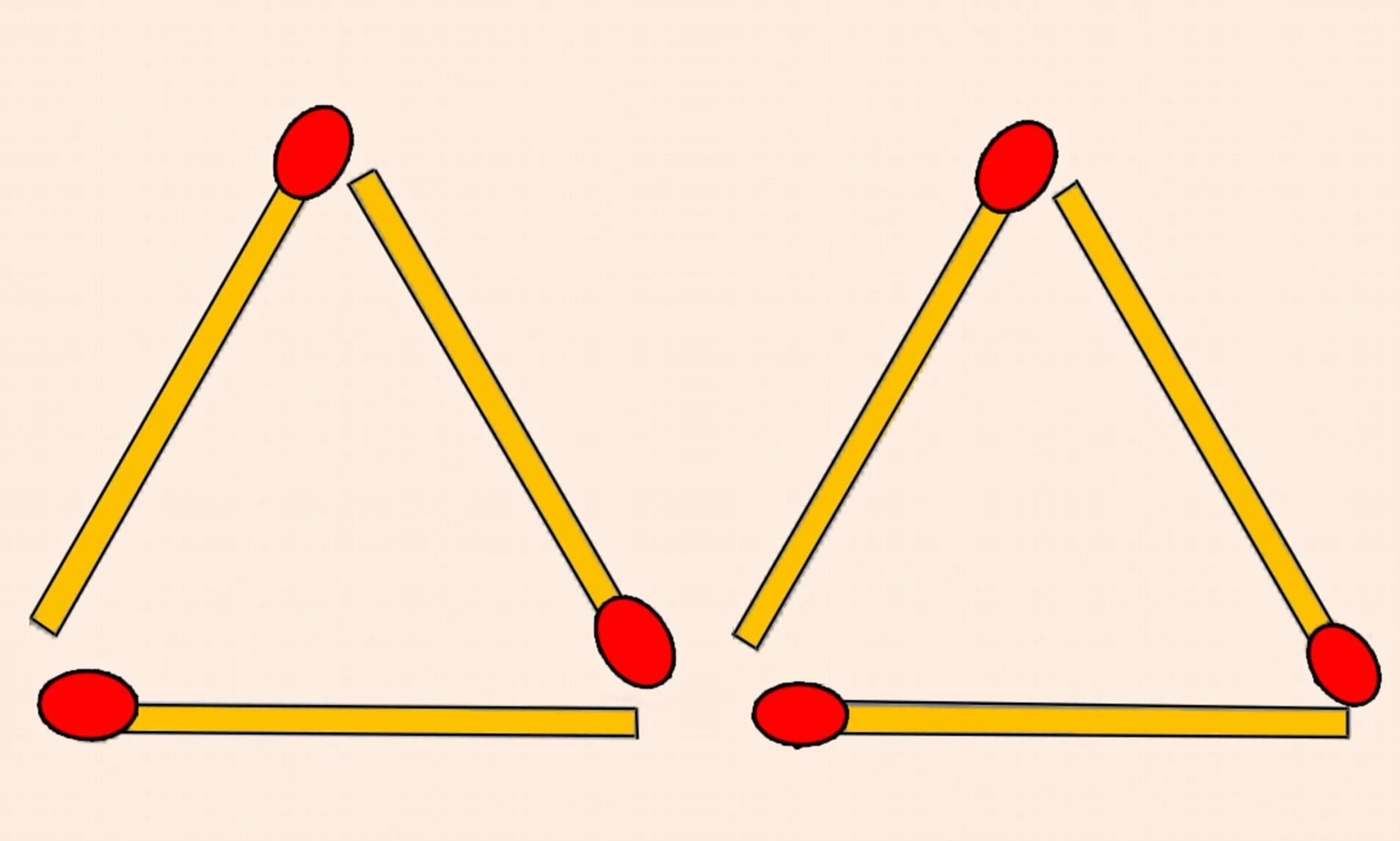 Из 6 спичек можно. Треугольник из палочек. Фигуры из палочек. Треугольник из спичек. Utjvtnhbxtcrbt abuuehs BP cgbxtr.