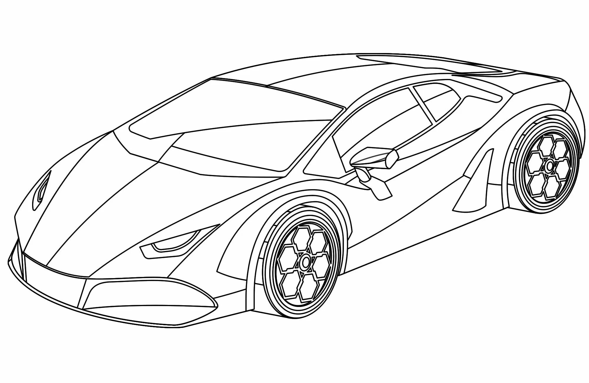 Раскраска спорткар