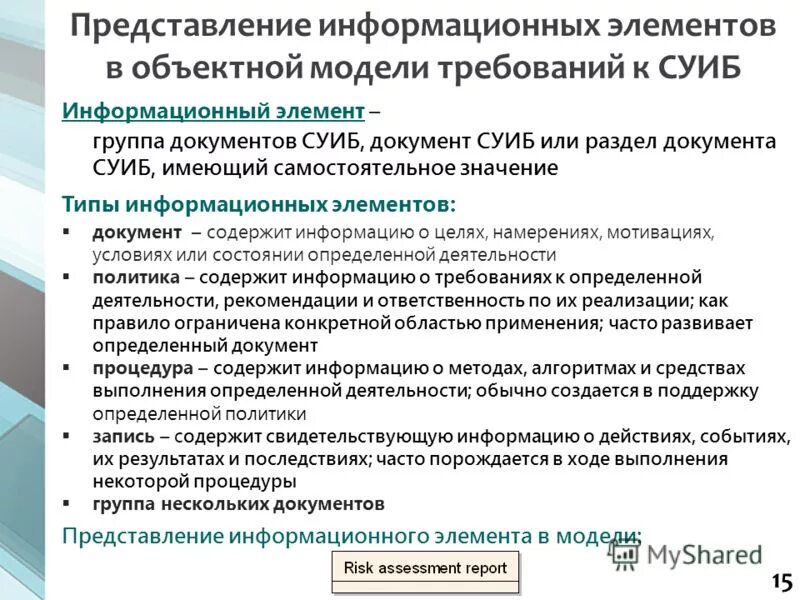 Какие документы для элементов