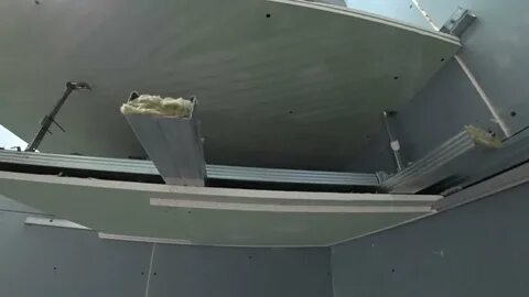 Монтаж потолка с теневым профилем