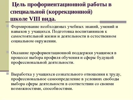 Заключение по профориентации