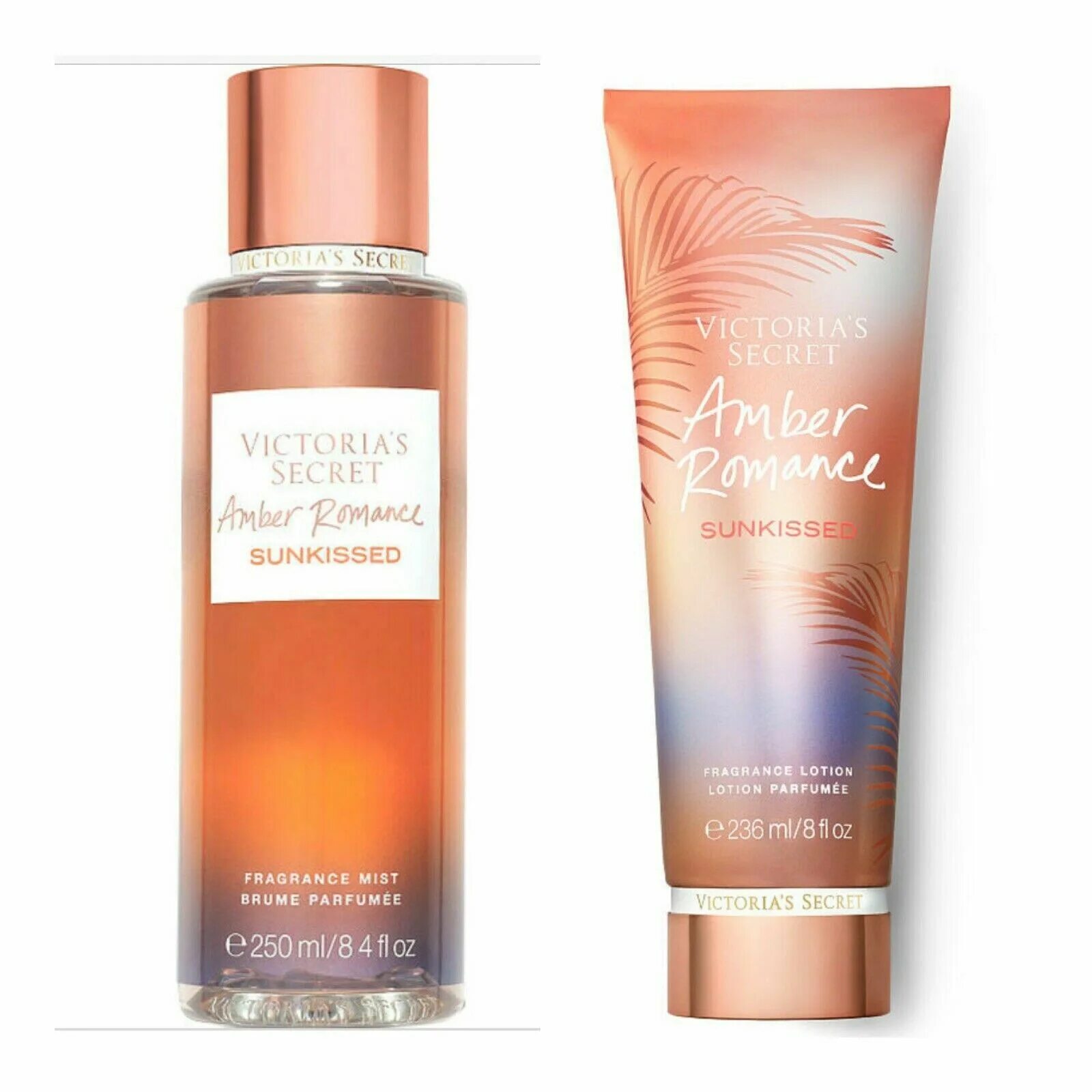 Secret amber. Спрей для тела Victoria's Secret Amber Romance. Подарочный набор спрей-мист Victoria's Secret Amber Romance, 2 по 75мл.