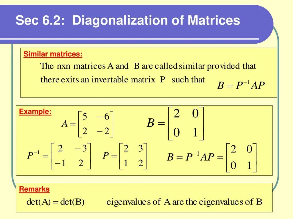 Diagonal matrices. Diagonalization. diagonalize matrix. matrix diagonalization calculator. similarity matrix.