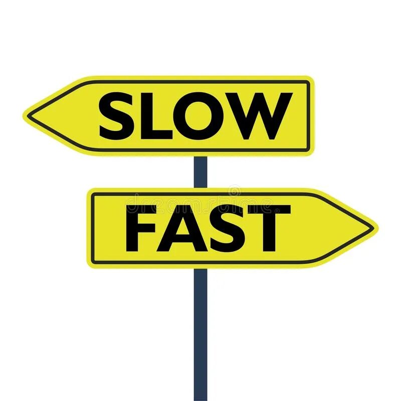 Slow second. Fast Slow. Fast or Slow. Fast and Slow download illustration. Fast and Slow illustration.