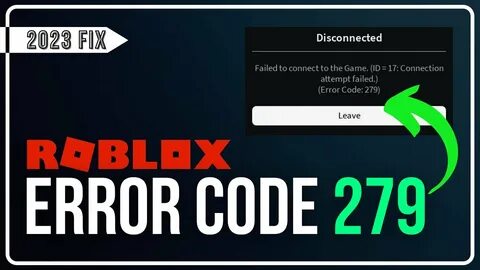 Роблокс ошибка 279 id 17