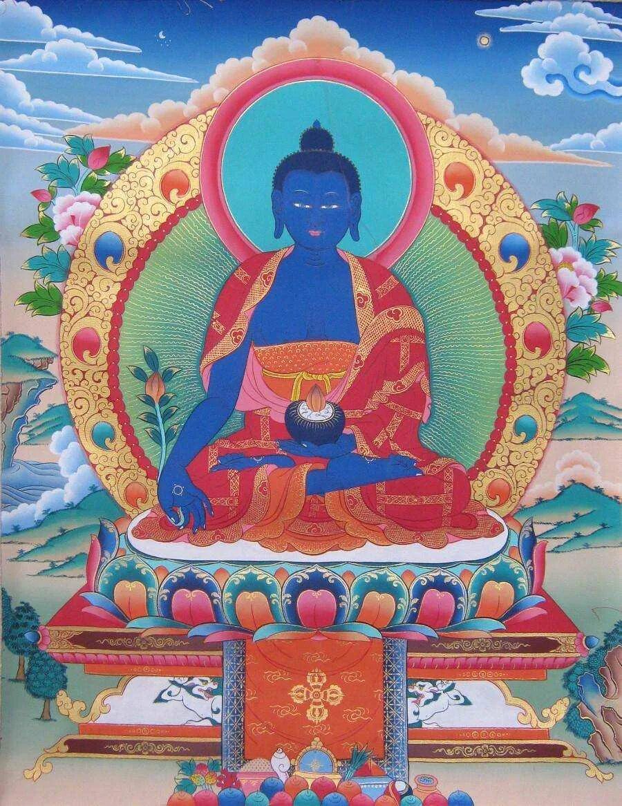 Манла будда медицины. Будда медицины шакьямуни. Будда медицины изображение. Тибетский будда шакьямуни. Будда медицины шакьямуни.