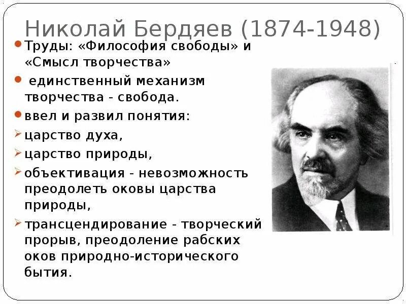 Идеи н бердяева. Н.А. Бердяев (1874 – 1948).