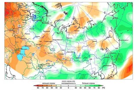 Карта осадков сапожок