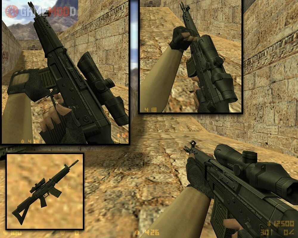 SG-552 КС 1.6. Sg552 CS 1.6. Sig SG 552 CS 1.6. Counter Strike 1.6 оружие.