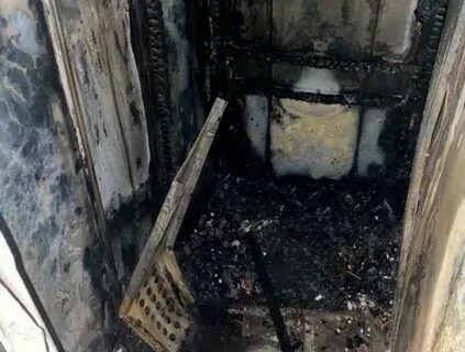 Начался пожар в лифте