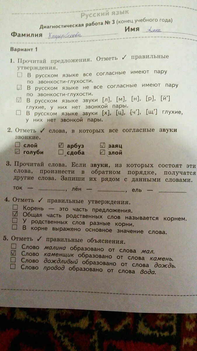 Диагностическая работа 1 класс конец года. Русский язык диагностическая работа 3 конец учебного года. Сравни слова отметь правильные утверждения. Русский язык диагностическая работа 2 середина учебного. Отметь правильные утверждения о корне слова..