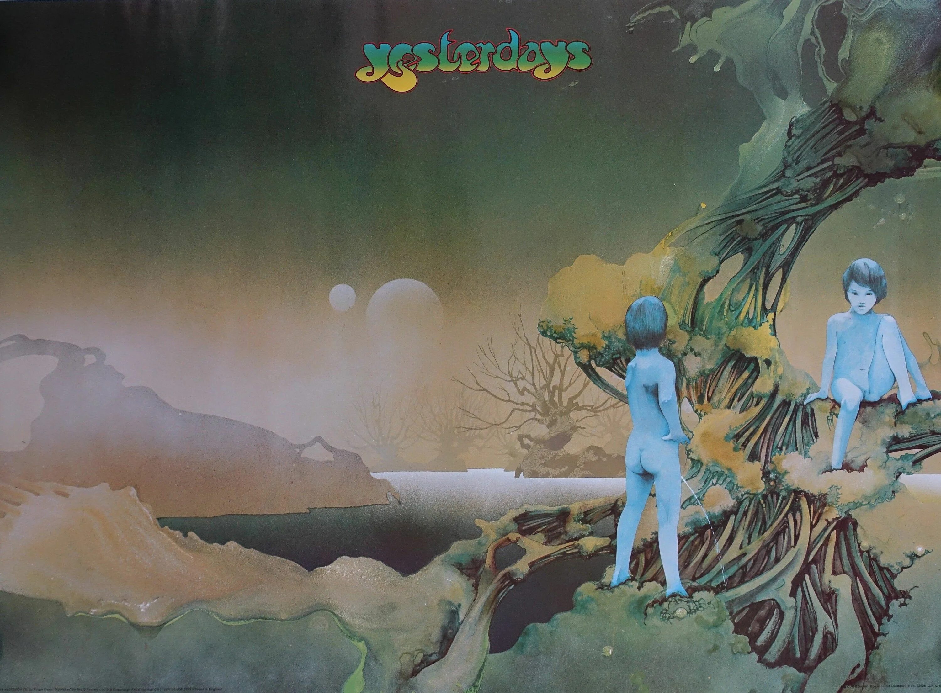 Roger Dean album Covers. Yes yesterdays 1974. The world of yesterday